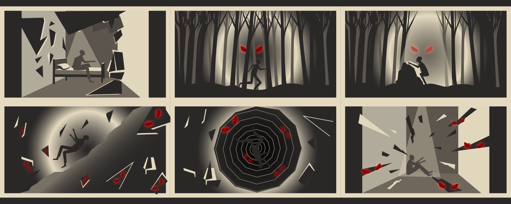 Designboard des Titeldesigns